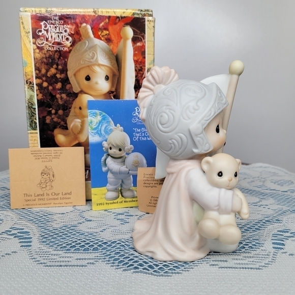 Precious Moments This Land Is Our Land Special 1992 Edition Christopher Columbus - Picture 7 of 17